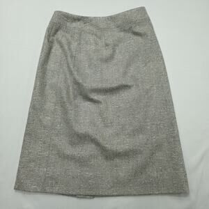 Akris Punto Womens Wool A Line Skirt US 4 Flecked Tweed Lined Luxury Executive